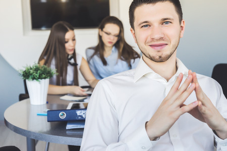 Portrait of successful businessmanの写真素材