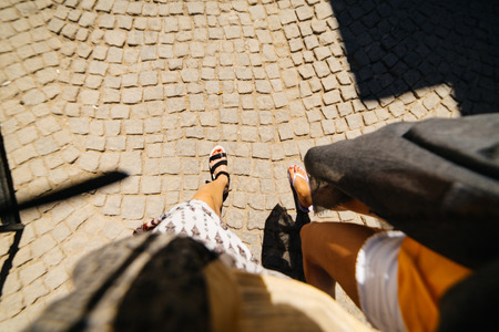 Old city streets in Alacati, Cesmeの写真素材