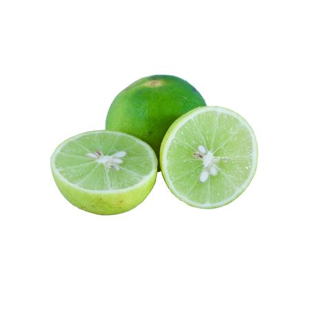 Lemon on a white background.の写真素材