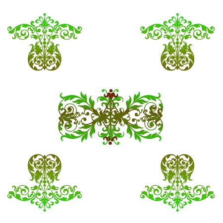 Graphic designs on a white background.の写真素材