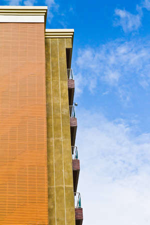 Modern hotel, apartment beside the beach.の写真素材