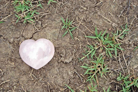 Heart on groundの写真素材