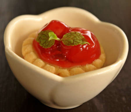 Piece of cherry pieの写真素材