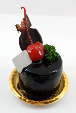 small chocolate cakeの写真素材