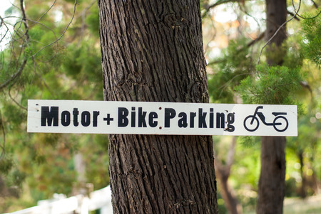 Motor and Bike Parking Signの写真素材
