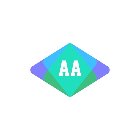 Initial Letter Logo AA Template Vector Designのイラスト素材