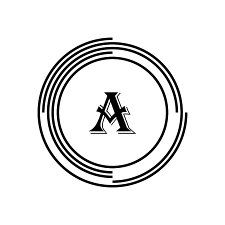 Initial Letter Logo A Template Vector Designのイラスト素材