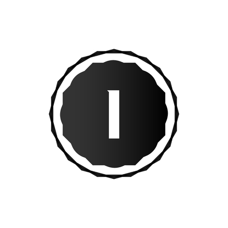 Initial Letter Logo I Template Vector Designのイラスト素材