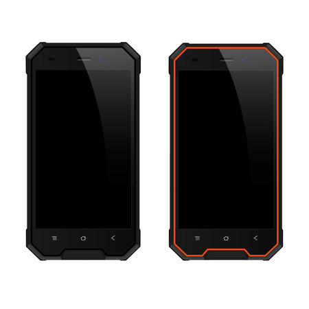 Mockup Smartphone Isolated on white background. Vector Illustration - Vectorのイラスト素材