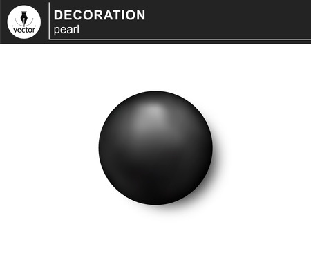 Pearl isolated on white background. Vectorのイラスト素材