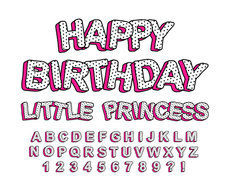 Set Of Cute 3d Letters Of The English Alphabet Suitable For
