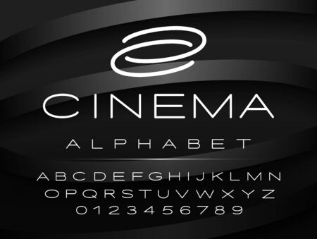 English capital letters design for  titles and more.のイラスト素材