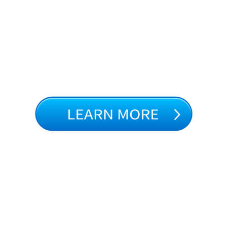 Trendy blue button for website. Flat modern web element. Vector illustration.のイラスト素材