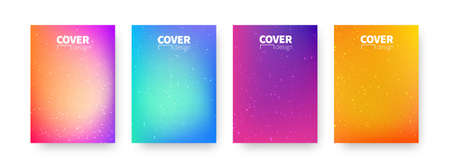 Trendy covers design. Background modern template design for use web and print. Colorful gradients.のイラスト素材
