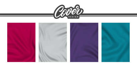 Backgrounds with cloth texture for cover design. Elegant background design for cover, banner and poster.のイラスト素材
