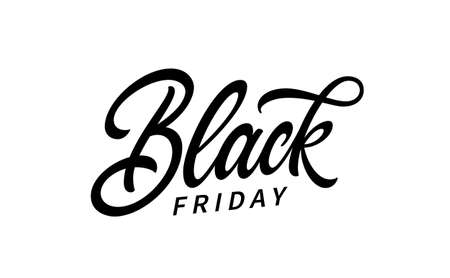 Black Friday Sale handwritten text. Modern calligraphy. Hand lettering.のイラスト素材