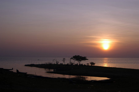 View of sunsetの写真素材