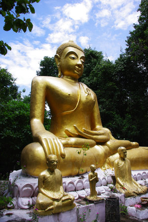 Budha and blue skyの写真素材