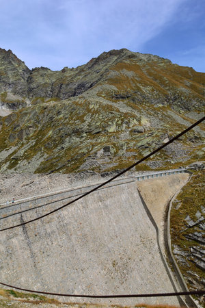 Campliccioli and Cingino mountain lake hiking trail located in Antrona valley, Piedmont, Italy, Europeの写真素材