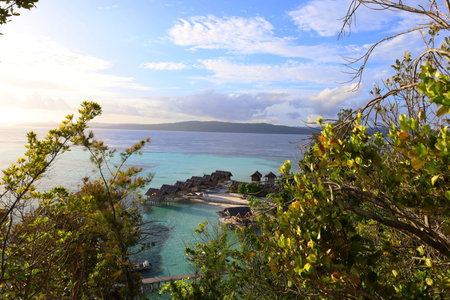 Aerial view of Kri island in Raja Ampat, West Papua, Indonesia, Last Paradise on Earth