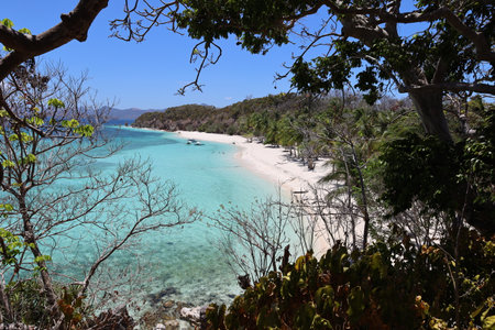 Scenic view of Malcapuya Island, Culion, Palawan, Philippines - main tourist spot for expedition...