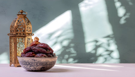 Ramadan Dates and Lantern A Symbol of Faith and Traditionの素材