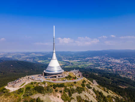Basillica Panna Maria on holy hill, church dark cloudsの写真素材