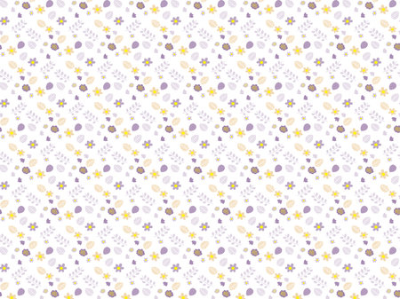 Fashionable and cute hand-drawn Scandinavian pattern patternのイラスト素材