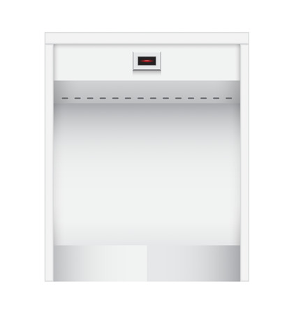 Illustration of urinal on white background.のイラスト素材