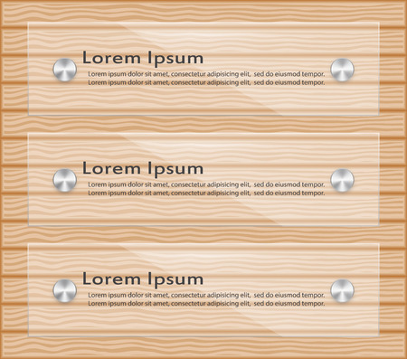 Illustration of acrylics plate on wood pattern.のイラスト素材