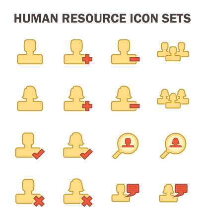 Human resource icon sets design.のイラスト素材