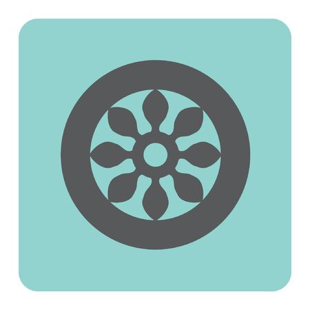 Wheel car vector icon.のイラスト素材