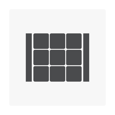 Concrete paver block floor icon.のイラスト素材