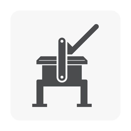 Concrete paver block floor icon.のイラスト素材