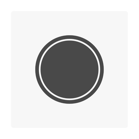 Concrete paver block floor icon on white.のイラスト素材