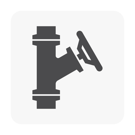 Flow control valve icon vector illustrationのイラスト素材