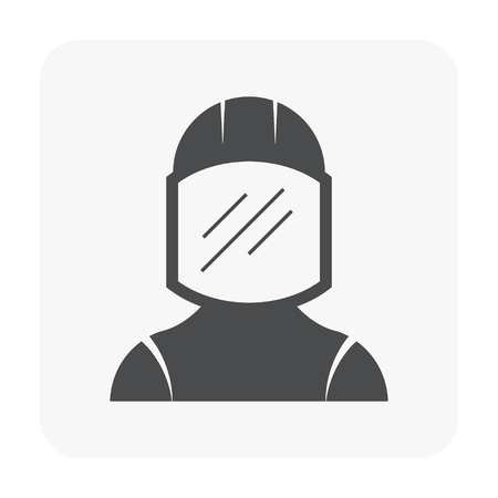 Industry worker icon on white.のイラスト素材