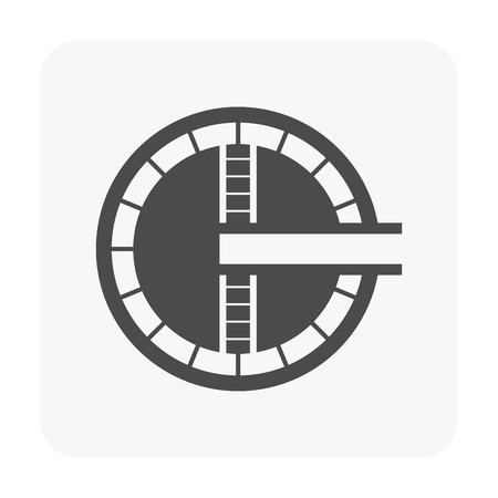 Sedimentation tank icon vector illustrationのイラスト素材