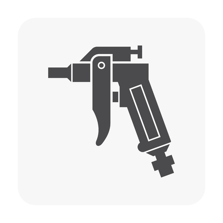 Air compressor pump and tool icon.のイラスト素材