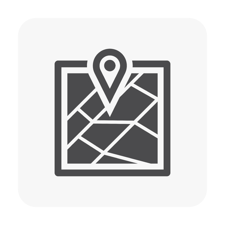 Camping and activity icon on white.のイラスト素材