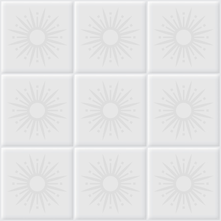 White tile with pattern for background.のイラスト素材