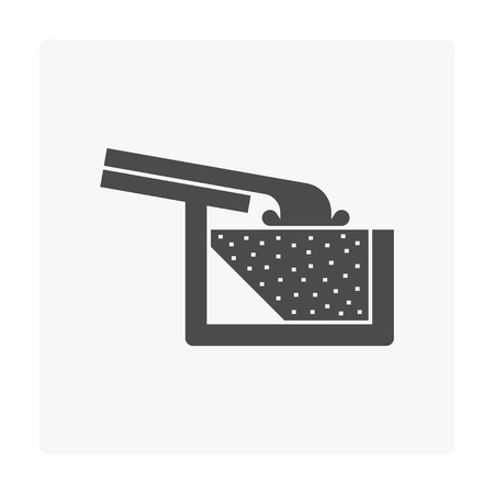 Rain gutter icon on white backgroundのイラスト素材