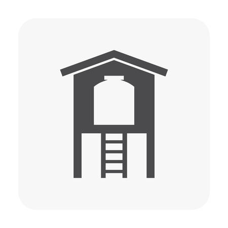 Water tank for irrigation icon.のイラスト素材