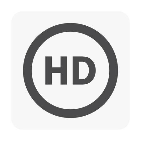 HD icon illustration on white background.のイラスト素材