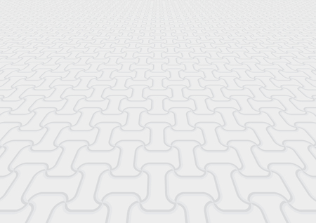 Vector of paver brick floor in perspective view for background.のイラスト素材