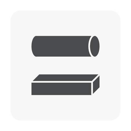 Metal product icon on white.のイラスト素材