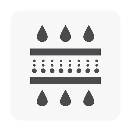 Water filter icon on white.のイラスト素材