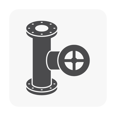 Flow control valve icon.のイラスト素材