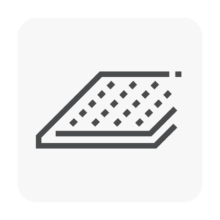 Ceiling work and material icon.のイラスト素材