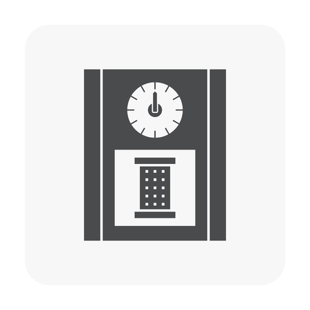 Soil testing and tool icon on white.のイラスト素材